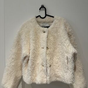 NWOT- Selfwho Wool Fluffy Jacket